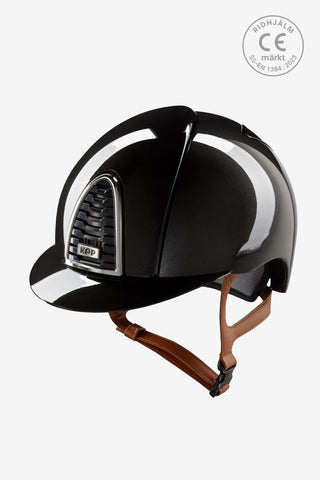 Cromo 2.0 Reithelm Shine Schwarz Beige Riemen
