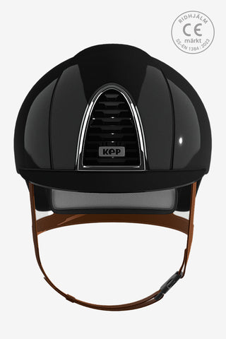 Cromo 2.0 Reithelm Shine Schwarz Beige Riemen