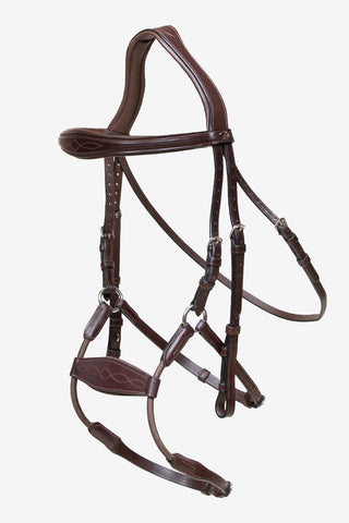 Dyon Bridle Elastic Hybrid New English Brown