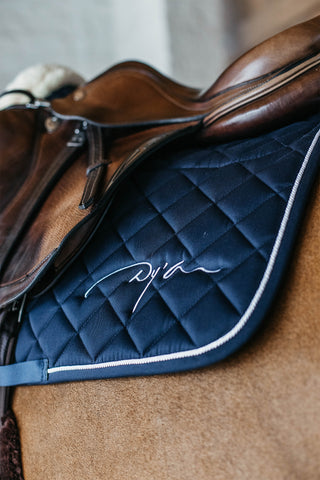 Skin Friendly Jumping Saddle Pad Navy