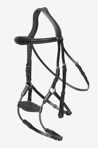 Bridle Elastic Hybrid New English Black