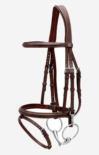 Bridle Combined Noseband Quick Release Brown