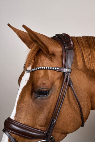 Trense Rundsyet Stor Næserem Soft Læder Brun