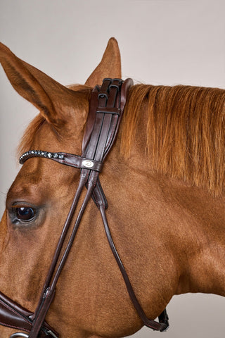 Trense Rundsyet Stor Næserem Soft Læder Brun