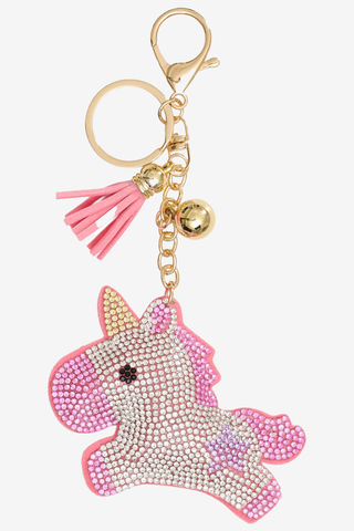 Nøglering Enhjørningsmotiv Glitter