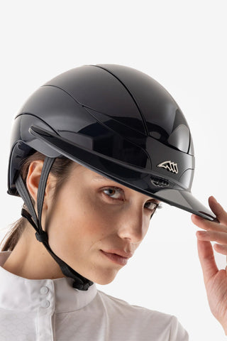 Kask jeździecki Xanto Glossy Logo Czarny