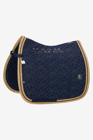 Dressage Saddle Pad Contrast Classic Sports-26 Navy