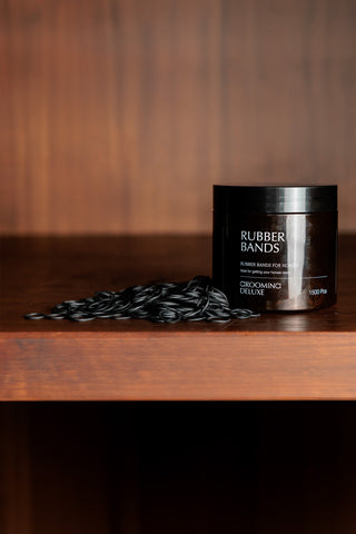 Grooming Deluxe Rubber Bands 1500pcs black