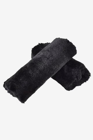 Front Buckle Protector Teddy Black 2-pack