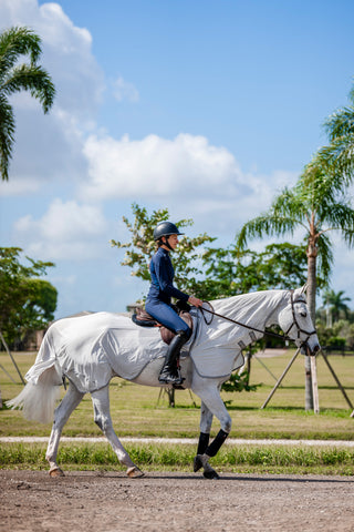 Amigo Ridedækken mod fluer Grå/Sølv
