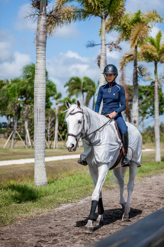 Amigo Ridedækken mod fluer Grå/Sølv