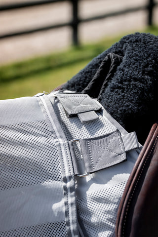 Amigo Ridedækken mod fluer Grå/Sølv