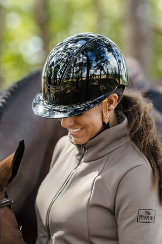 Vision Riding Helmet Mips Gem Shiny Black