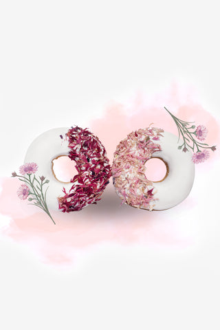 Hestegodbidder Donuts Pink & Red Cornflower 2-pak