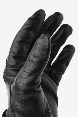 Ridhandskar Läder Direct 5-fingrar Svart