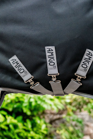 Horseware Amigo 1200D Plus 100g Sort/Titan Grey Silver