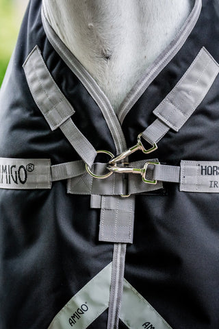 Horseware Amigo 1200D Plus 100g Sort/Titan Grey Silver