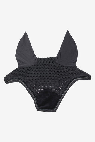 Wellington Velvet Pearls Fly Veil Black