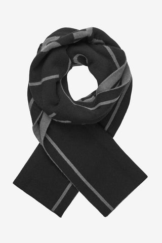 KLAgne Gestrickter Schal Schwarz