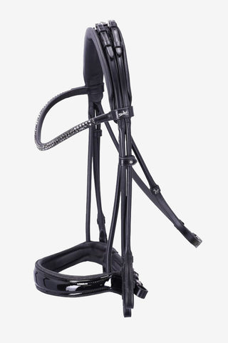 Schockemöhle IW Double Bridle Bella Rose Black/Patent/Silver