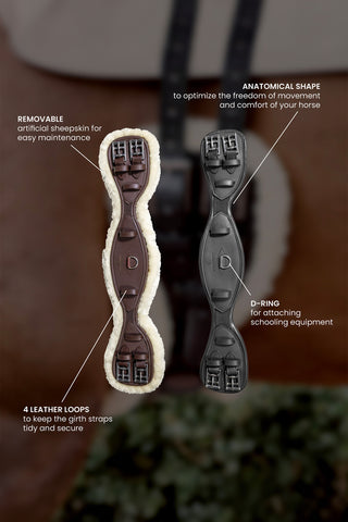 Anatomic Dressage Girth Sheepskin Brown