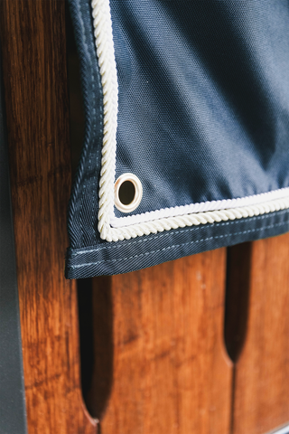 Wasserdichter Boxvorhang mit Taschen Navy