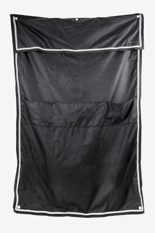 Rideau de box imperméable avec poches noir