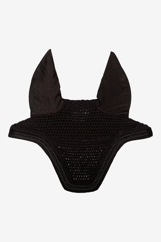 Oornetje Velvet Mini Pearls Zwart