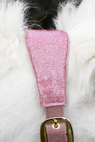 Velvet Unicorn Glitter Halter Pink