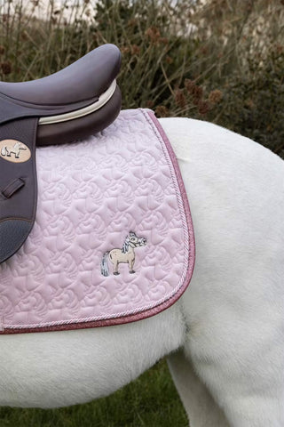 Tapis de saut Licorne Pailleté Rose Clair