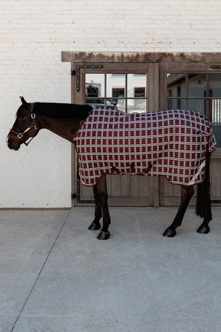 Turnout Rug Comfort 0g Bordeaux/Checked