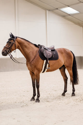 Tapis de selle Glitter Rope Noir