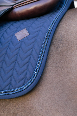 Saddle Pad Metal Chain Navy