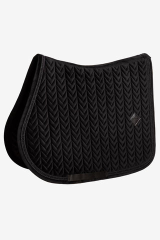 Jump Saddle Pad Velvet Mini Pearls Black