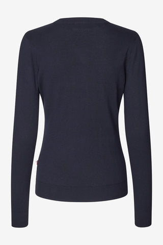 Classic V-neck Sweater Navy