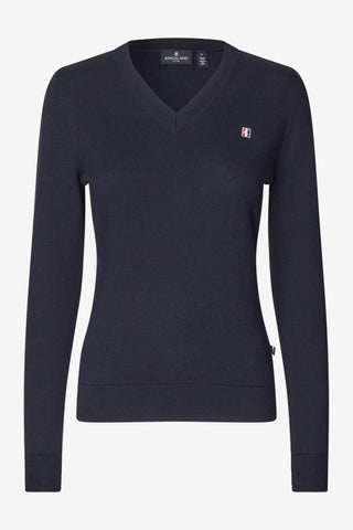 Classic V-neck Sweater Navy