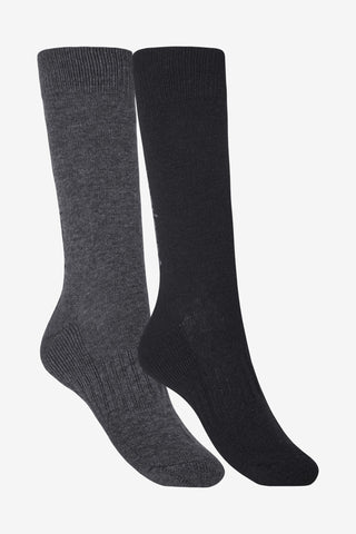 Eques KLDag Reitsocken 2er-Pack Schwarz/Grau