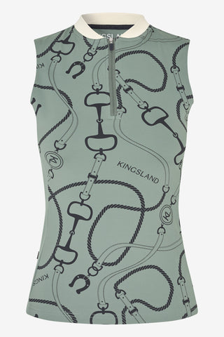 Ärmlös Träningströja KLLarissa Green Agave