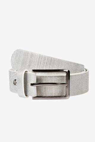 Ceinture KLMarcello PU Argent