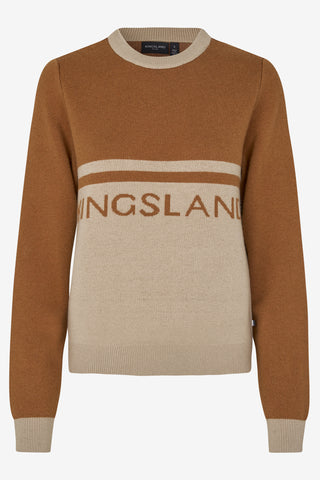 KLMarina Stickad Tröja Argan Oil