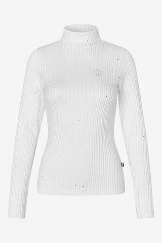 KLMichela Gestrickter Rollkragenpullover Damen Weiß