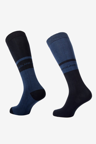 KLMiko Reitsocken 2er-Pack Blue Saragasso