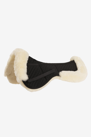 Korrektionspad Dressur Lammeskindskant Sort/Creme