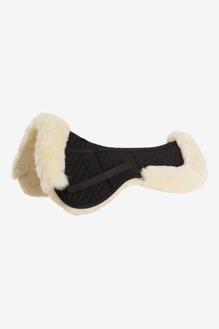 Korrektionspad Dressur Lammeskindskant Sort/Creme