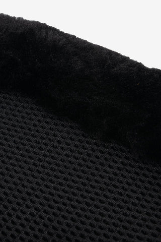 Fleece Edge Mesh Boot Black