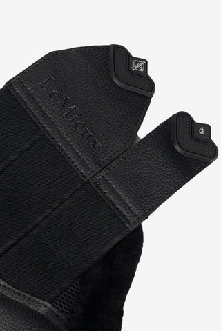 Fleece Edge Mesh Boot Black