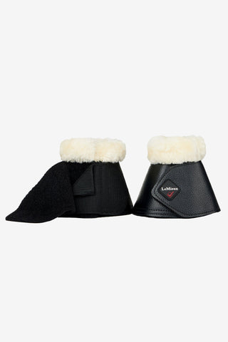 Fleece Wrapround Boots Black/Cream