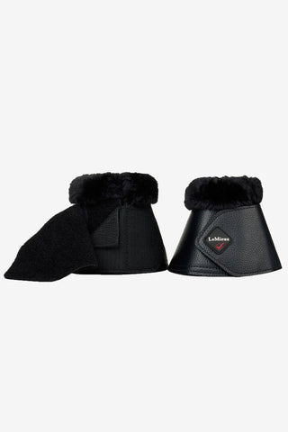 Fleece Wrapround Boots Black