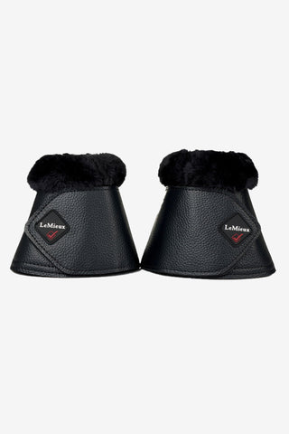 Fleece Wrapround Boots Black