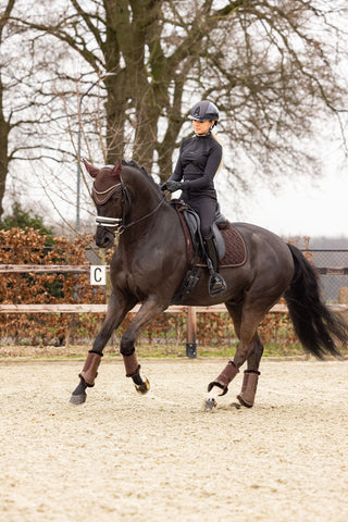 Suede Crystal Dressage Pad